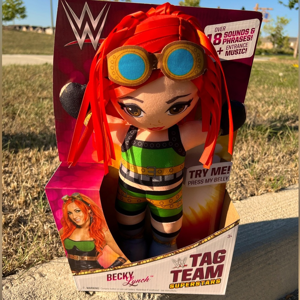 MATTEL WWE Tag Team Superstars Becky Lynch plush doll Brand New in Box